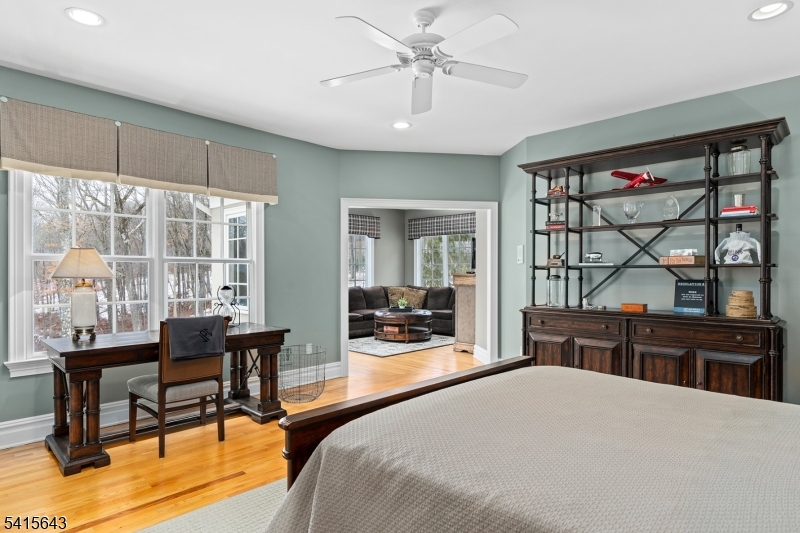 7 Timber Ridge Road Far Hills, NJ 07931 - Photo 30 of 48 a bedroom with a bed and a large window