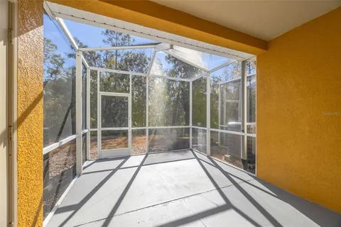 a view of a glass door with glass door