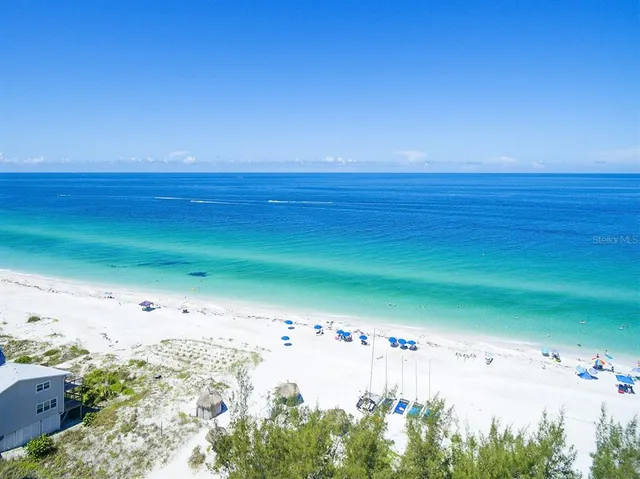 a view of an ocean and beach