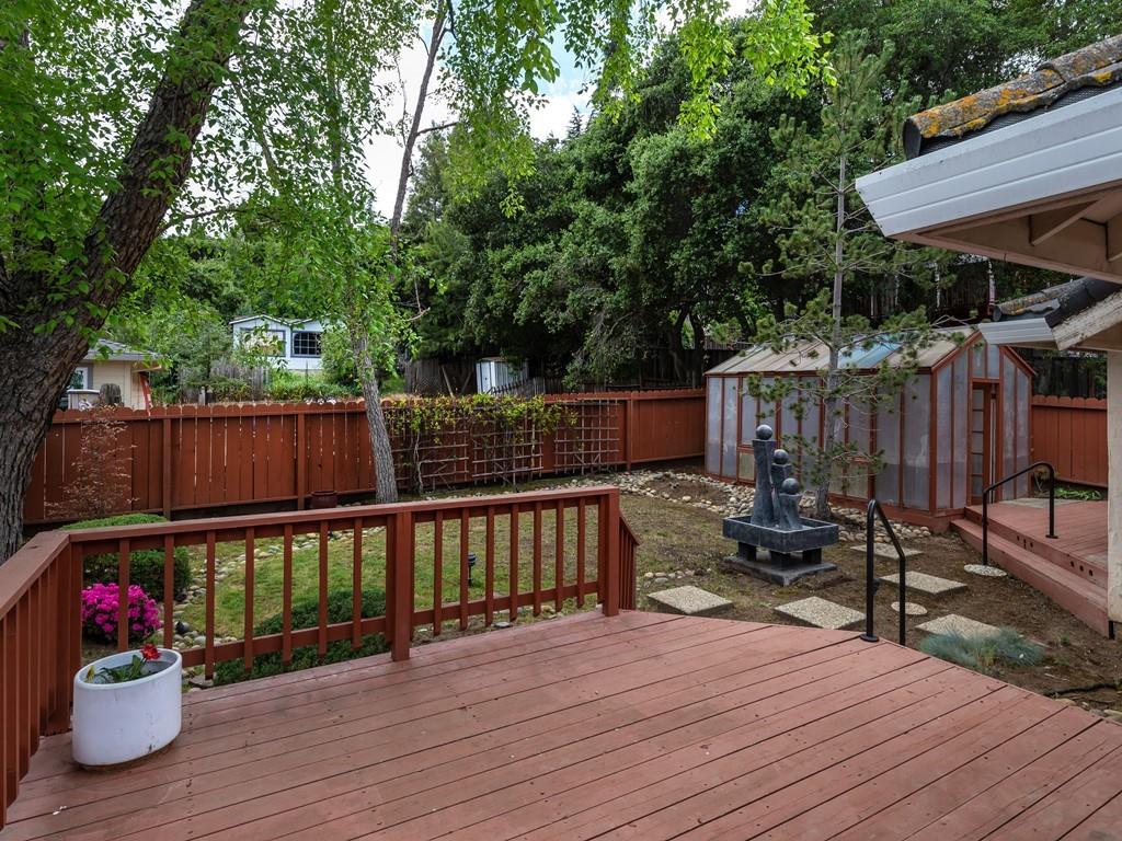 22762 Alcalde Road Cupertino, CA 95014 - Photo 7 of 7 a view of deck with furniture and trees