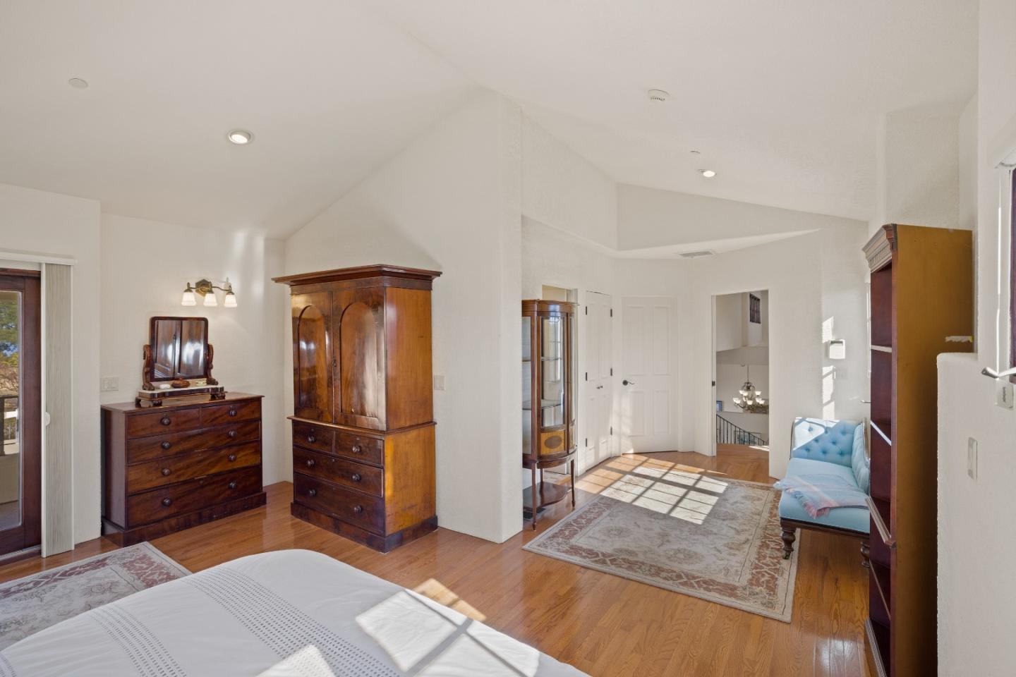 12365 Saddle Road Carmel Valley, CA 93924 - Photo 22 of 65 a kitchen with stainless steel appliances kitchen island granite countertop a refrigerator and cabinets