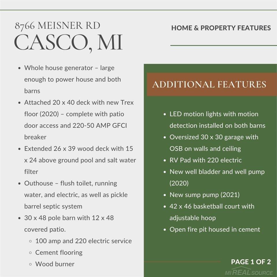 8766 Meisner Road Casco, MI 48064 - Photo 2 of 85