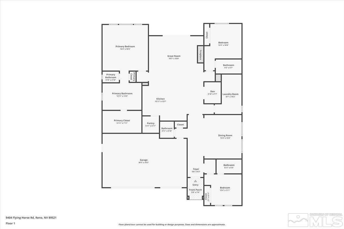 9404 Flying Horse Road Reno, NV 89521 - Photo 36 of 40 a picture of a floor plan