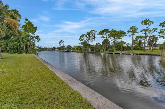 a view of a lake with a lake in the background