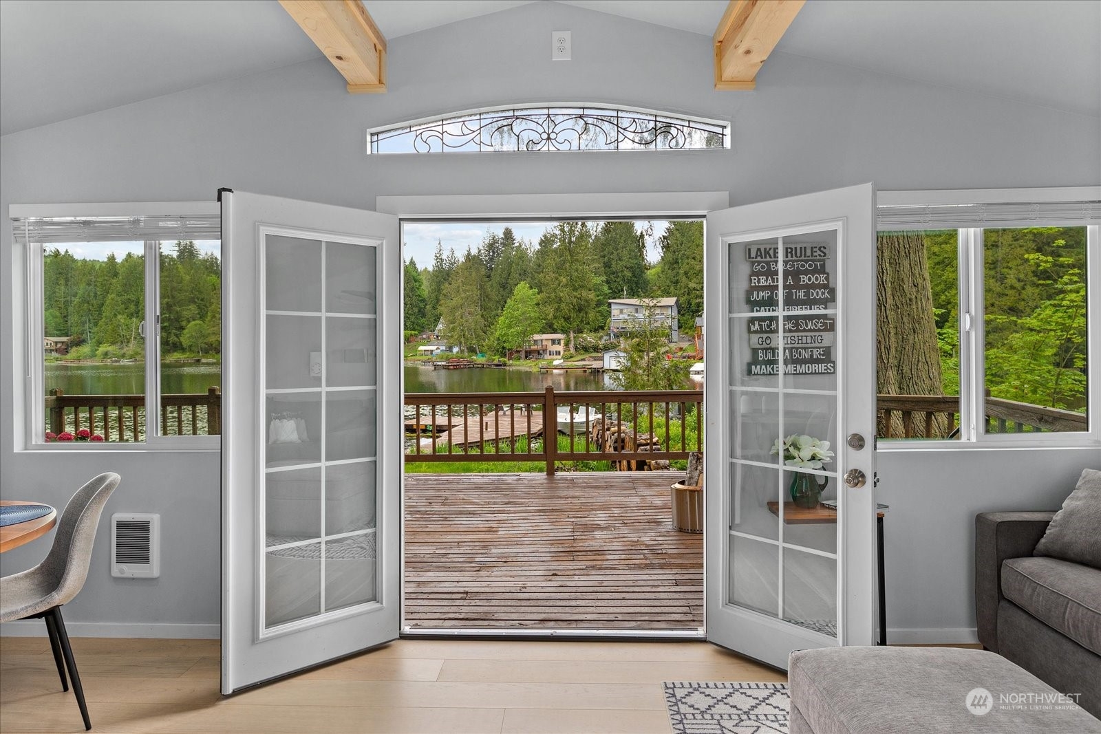 1024 South Lake Roesiger Road Snohomish, WA 98290 - Photo 21 of 35 a view of outdoor space with seating area