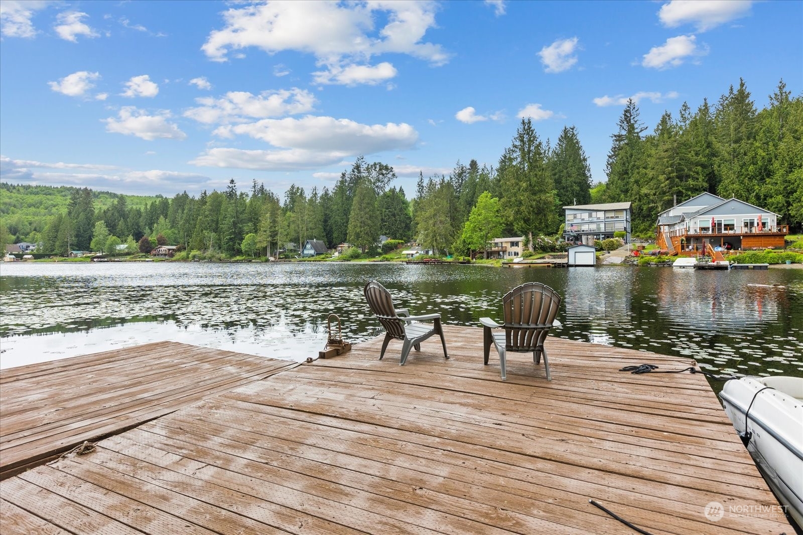 1024 South Lake Roesiger Road Snohomish, WA 98290 - Photo 27 of 35 a view of a lake with outdoor space