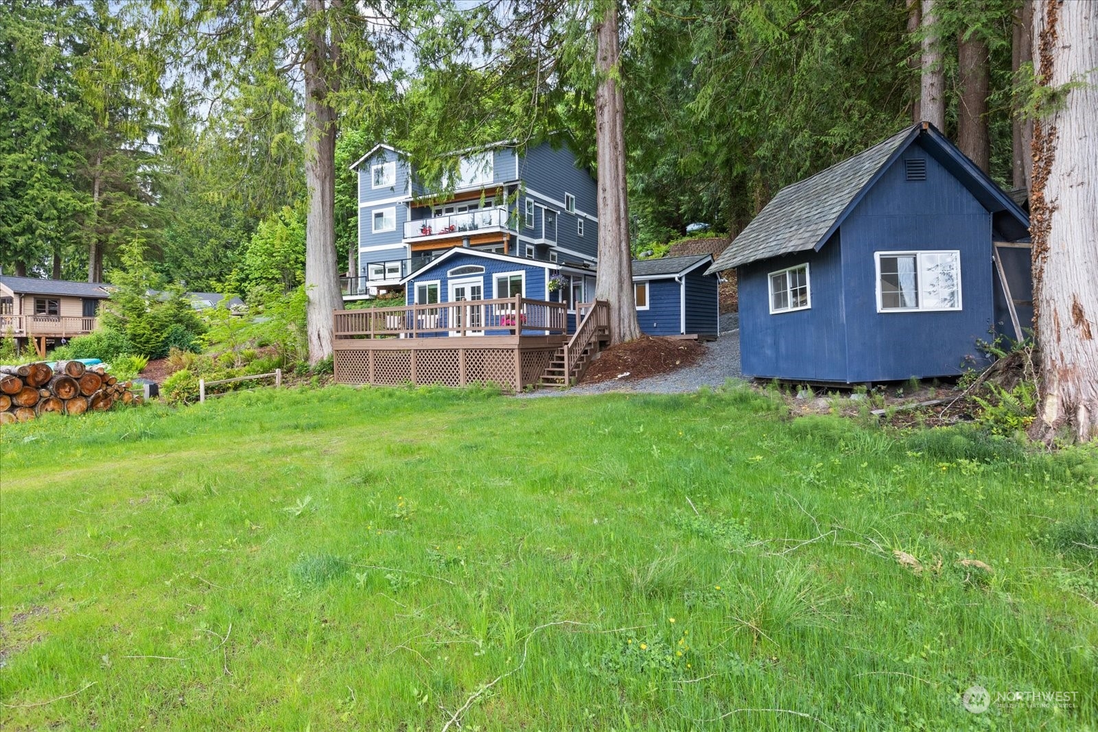1024 South Lake Roesiger Road Snohomish, WA 98290 - Photo 29 of 35 a view of a house with a yard