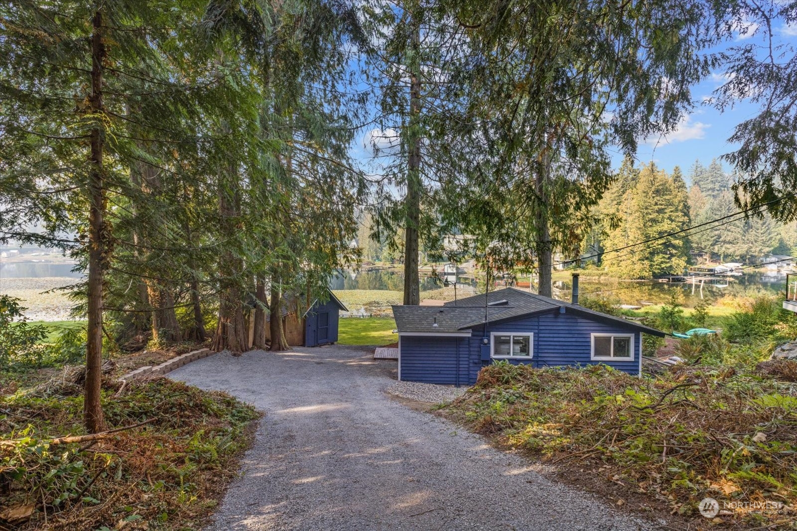 1024 South Lake Roesiger Road Snohomish, WA 98290 - Photo 5 of 35 a view of a back yard