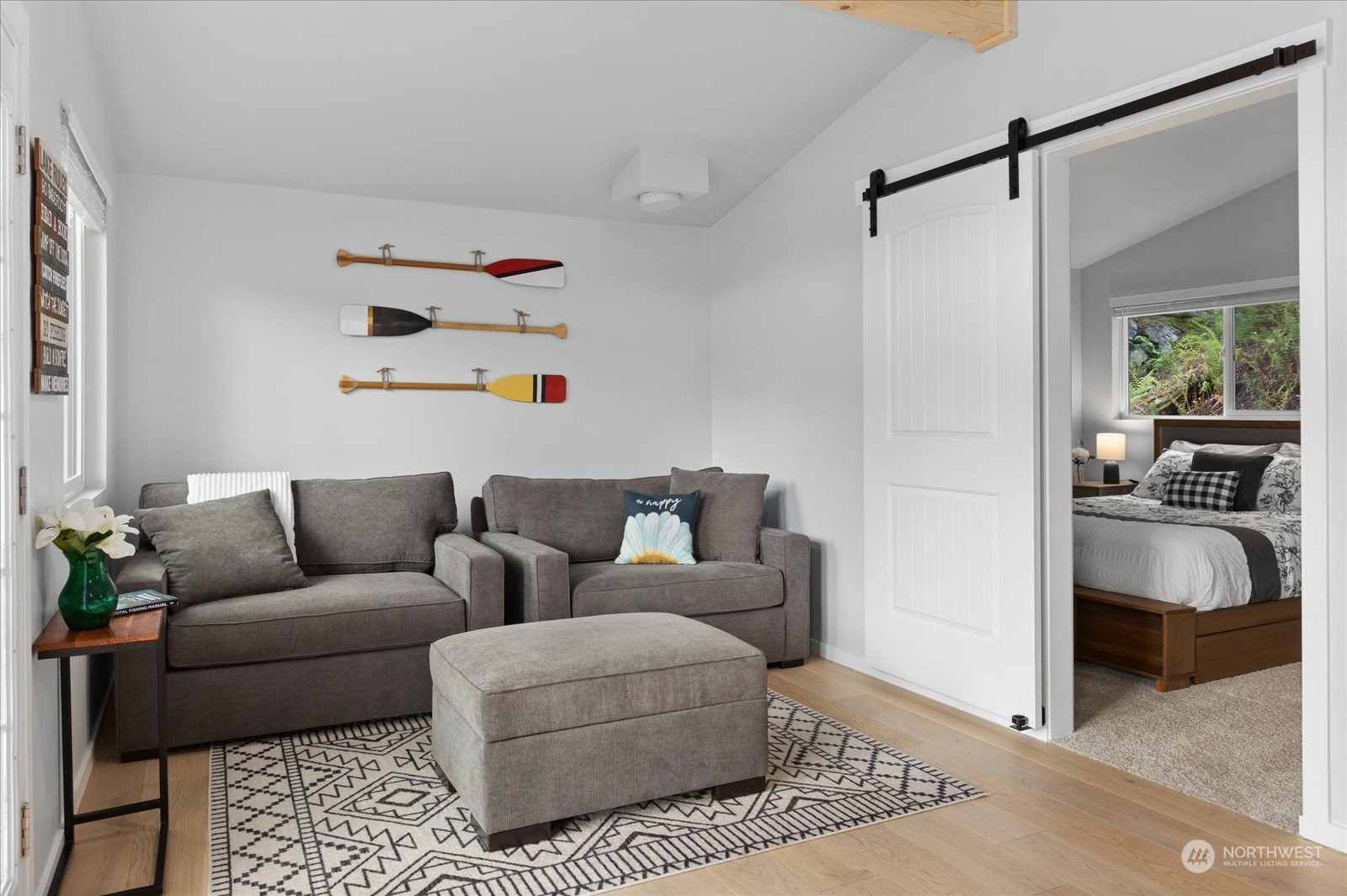 1024 South Lake Roesiger Road Snohomish, WA 98290 - Photo 8 of 35 a living room with furniture and a window