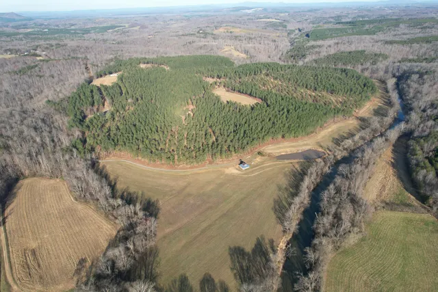 a bird view of water