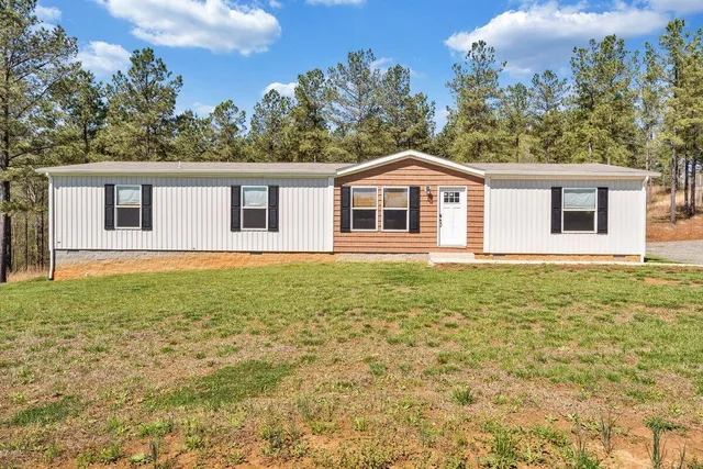 a view of a lake with a mountain
