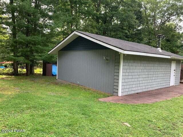 138 Winfield Road Hawley, PA 18428 - Photo 36 of 38 Rear of Garage shop