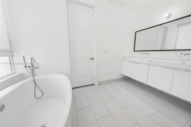 a view of space with racks on the wall