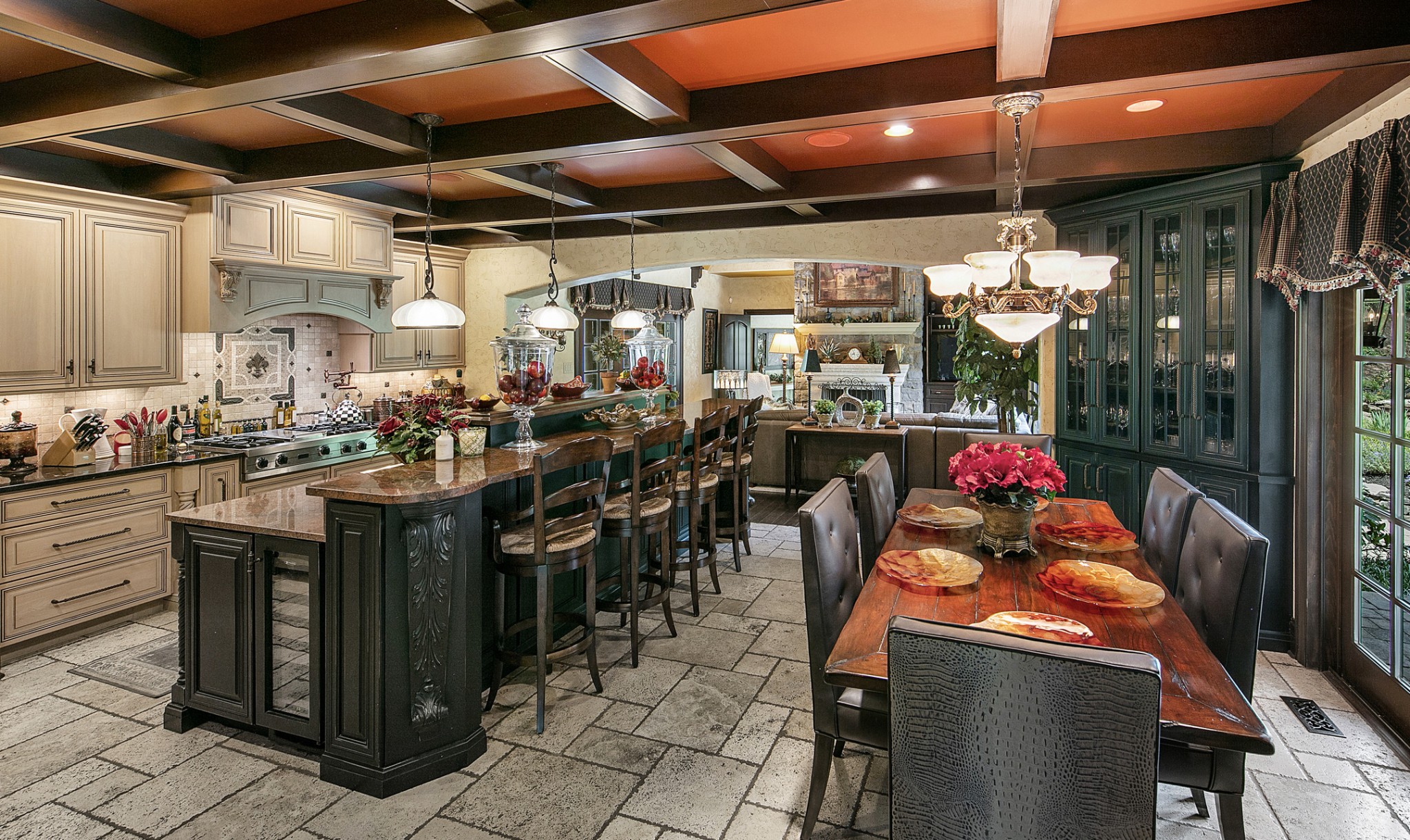 255 Villa Segrata North Ridge Road Sevierville, TN 37876 - Photo 27 of 78 a outdoor dining area with lots of tables a chandelier and chairs
