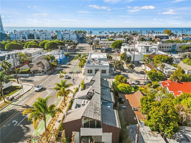 an aerial view of residential building with outdoor space
