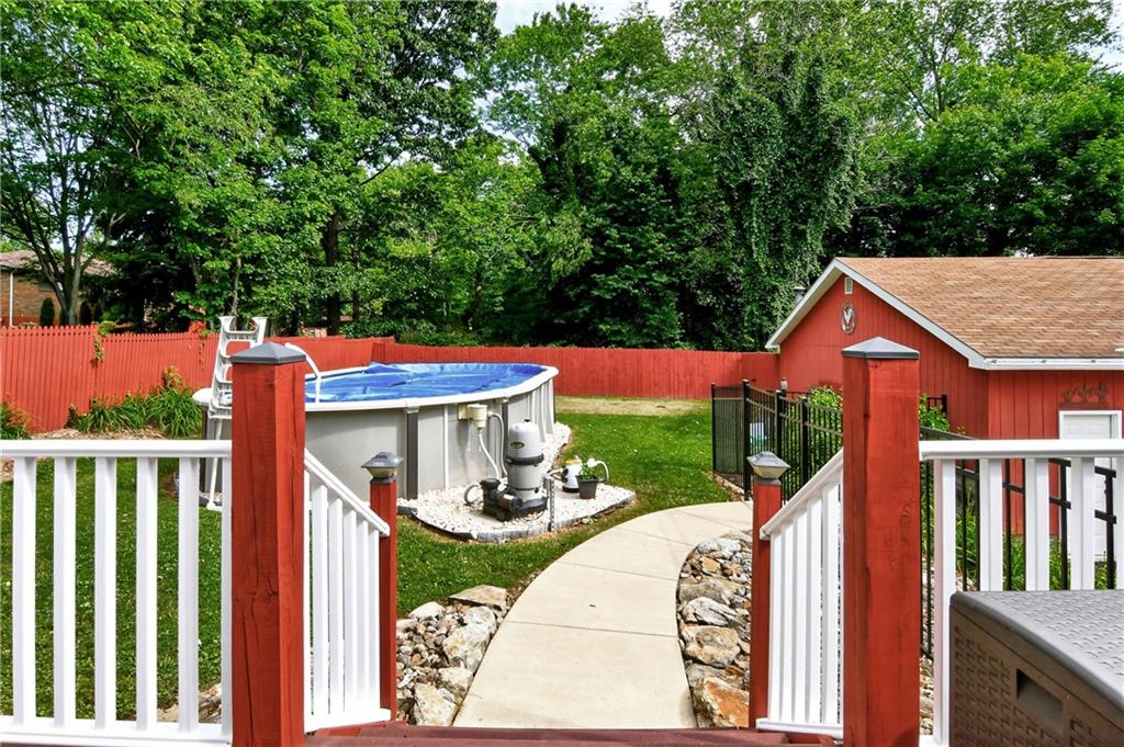 2516 Clayton Road Beaver Falls, PA 15010 - Photo 20 of 24 Showing Trek Deck and pool with yard