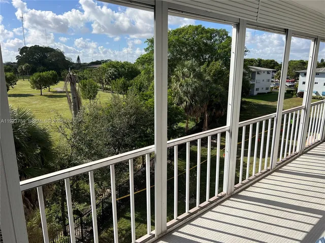 a view of a balcony with outdoor space