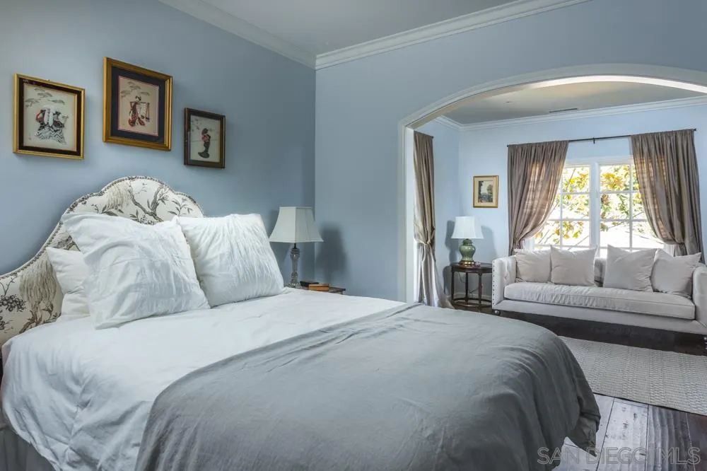 6645 Via Dos Valles Rancho Santa Fe, CA 92067 - Photo 19 of 20 a bedroom with a bed and a couch