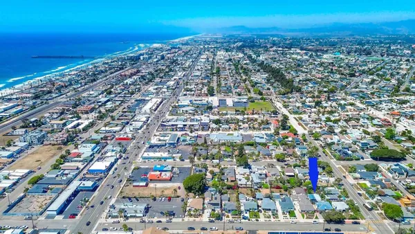 a view of city and ocean