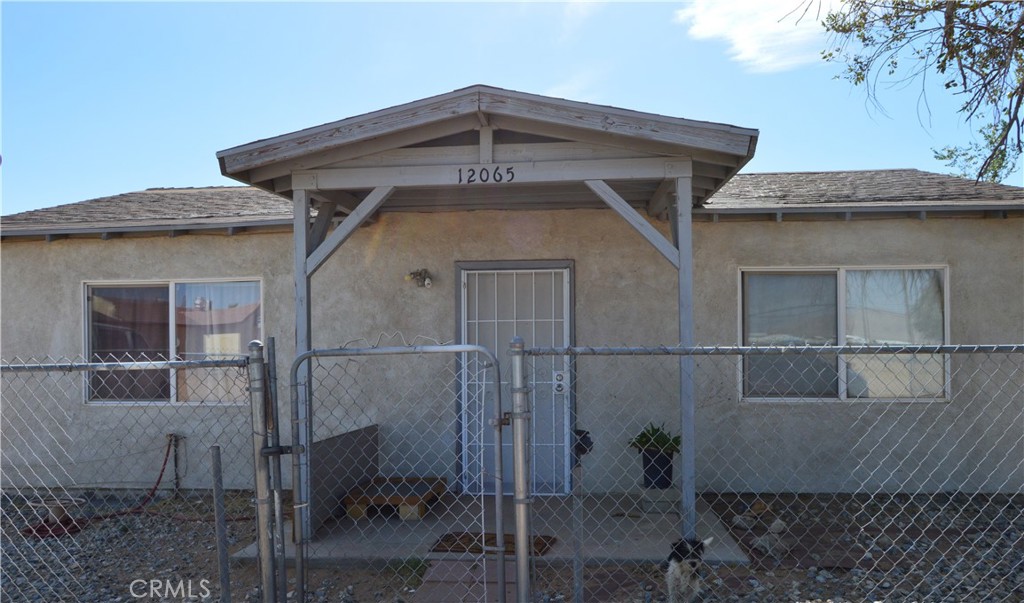 a front view of a house