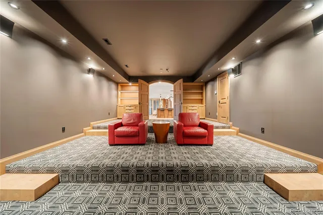 a outdoor space with chairs