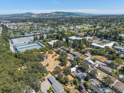 an aerial view of multiple house