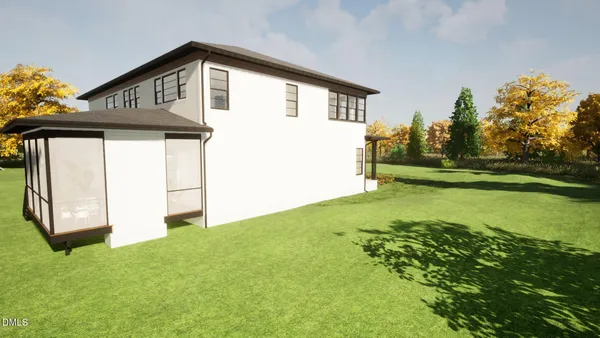a front view of house with yard