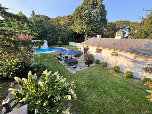 a house view with a garden space
