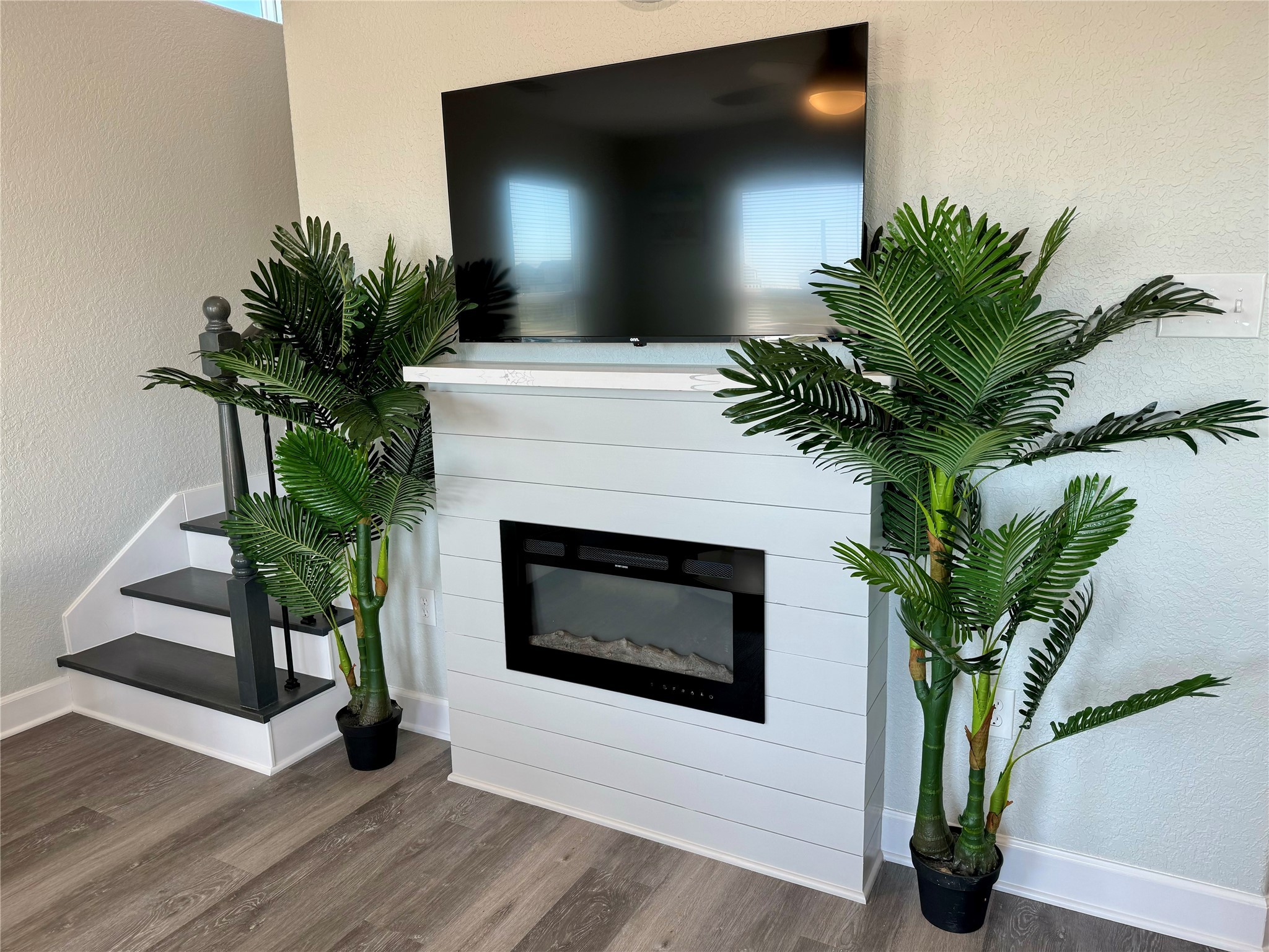 4822 Palm Street Surfside Beach, TX 77541 - Photo 7 of 32 Electric Fireplace in Living Room