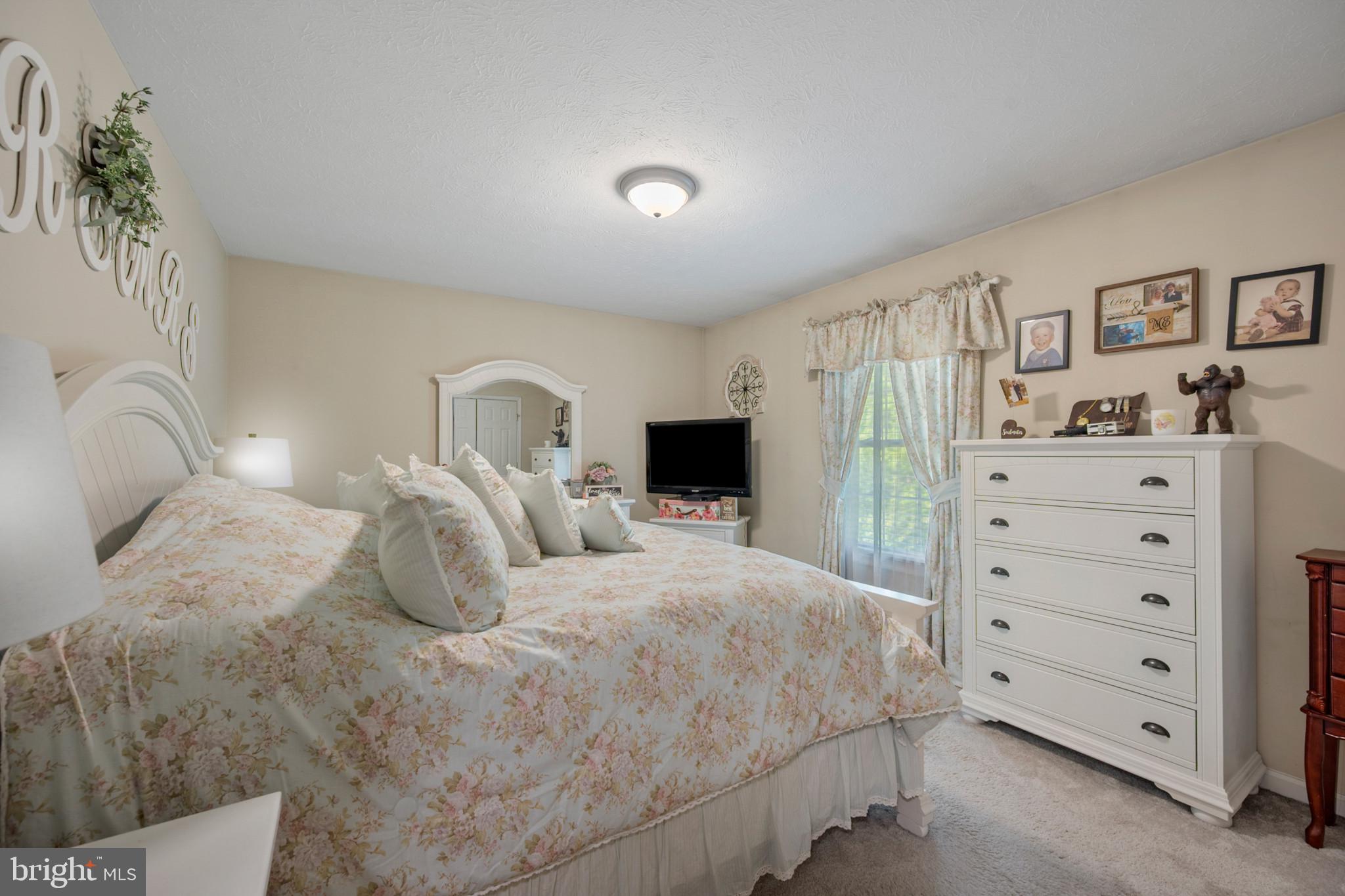 407 Freeze Road Linden, VA 22642 - Photo 14 of 28 Serene bedroom with soft floral accents.