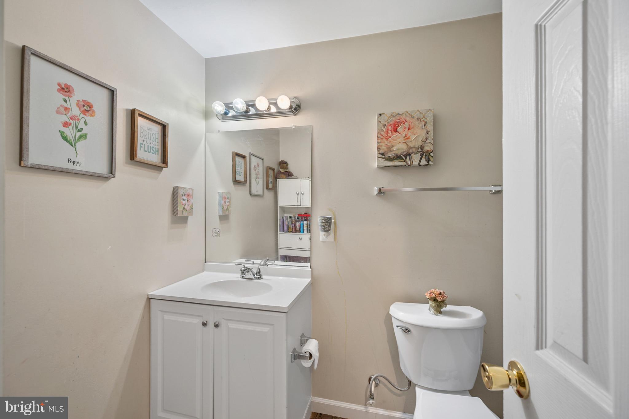 407 Freeze Road Linden, VA 22642 - Photo 20 of 28 Charming bathroom with floral accents.