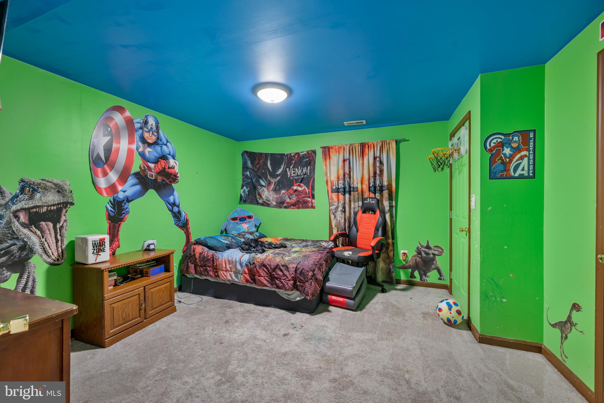 407 Freeze Road Linden, VA 22642 - Photo 21 of 28 Vibrant superhero-themed bedroom retreat.