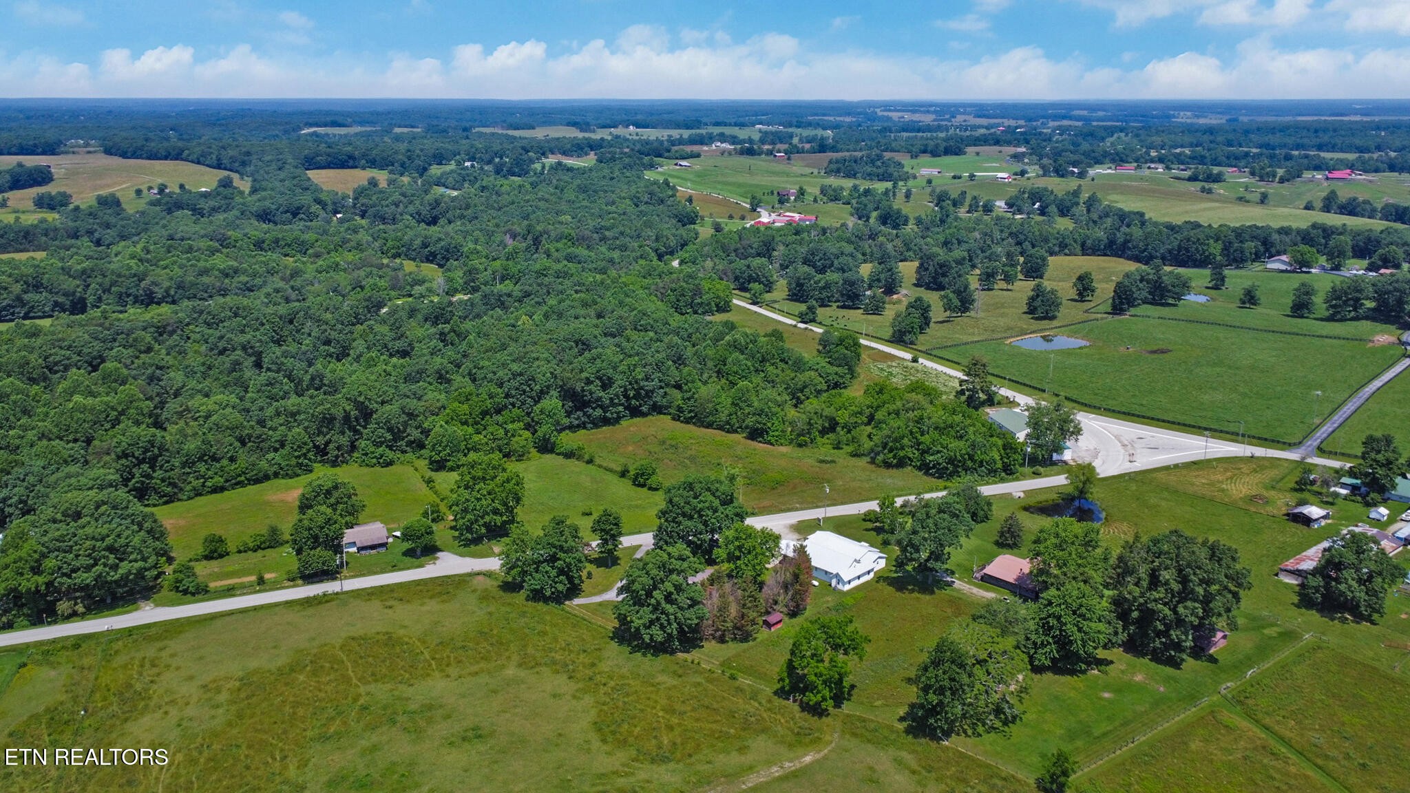 1729 Roslin Road Jamestown, TN 38556 - Photo 49 of 49 an aerial view of a house with a yard