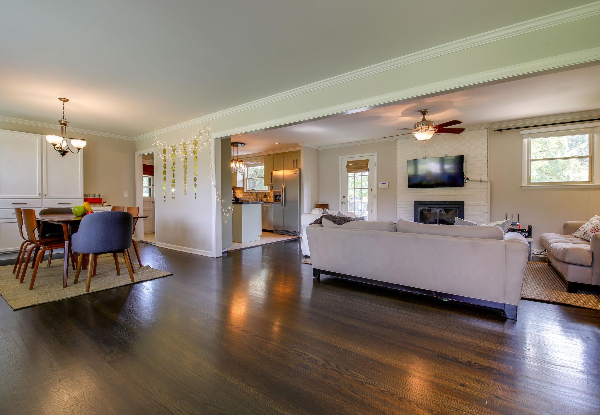 100 Chiroc Road Hendersonville, TN 37075 - Photo 3 of 28 Gleaming hardwoods. Open spaces. Like a palace with a fireplace as the focal point. TV mount above fireplace. Cool place!