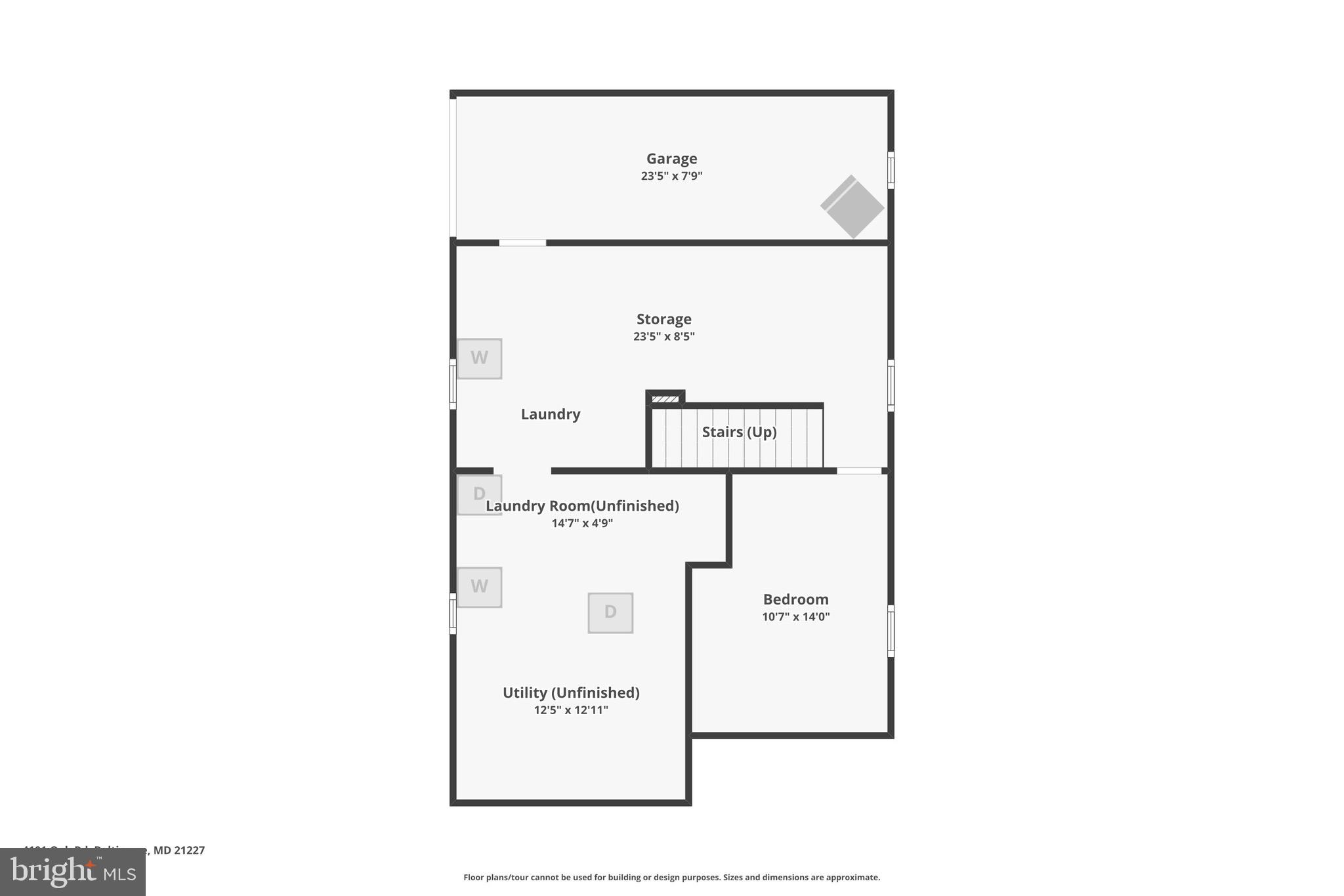 4101 Oak Road Baltimore, MD 21227 - Photo 23 of 25 a picture of a floor plan