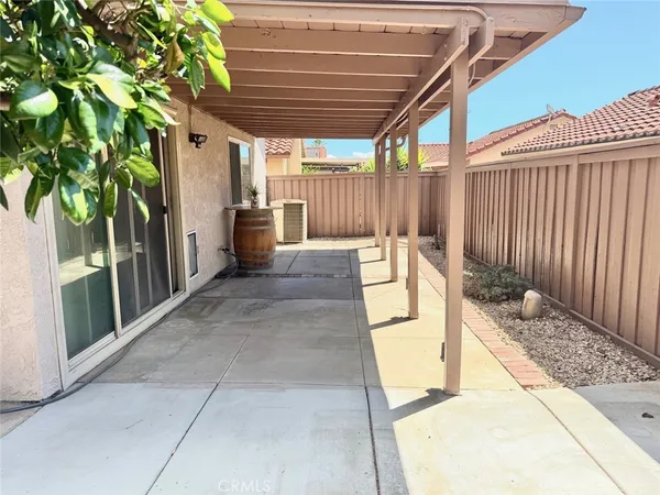 a view of a terrace with a road