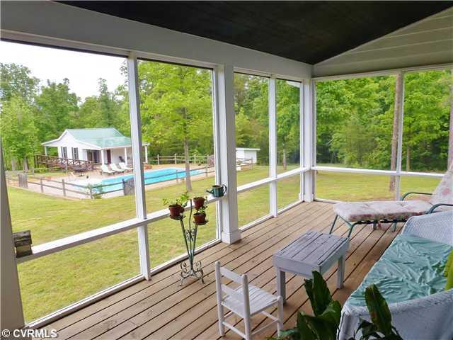 301 Game Farm Road Cumberland, VA 23040 - Photo 8 of 12 Porch - View from back screened porch. There is a matching open front porch too!