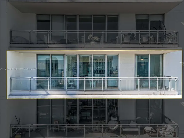 a tall building with a large window