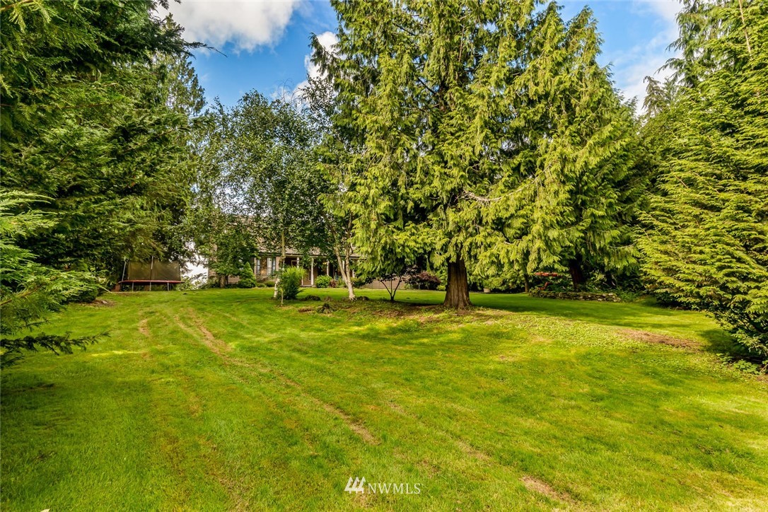 9513 Tveit Road Arlington, WA 98223 - Photo 34 of 40 a view of yard with swimming pool and trees