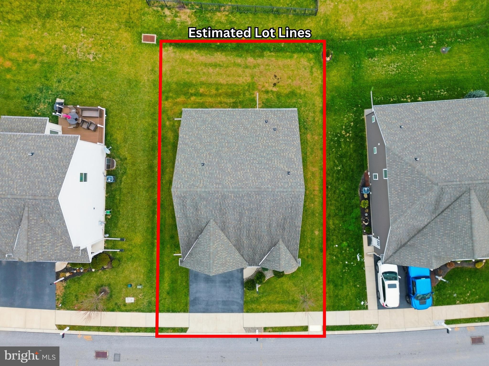 2606 Woodspring Drive York, PA 17402 - Photo 44 of 60 an aerial view of a house with a yard and potted plants