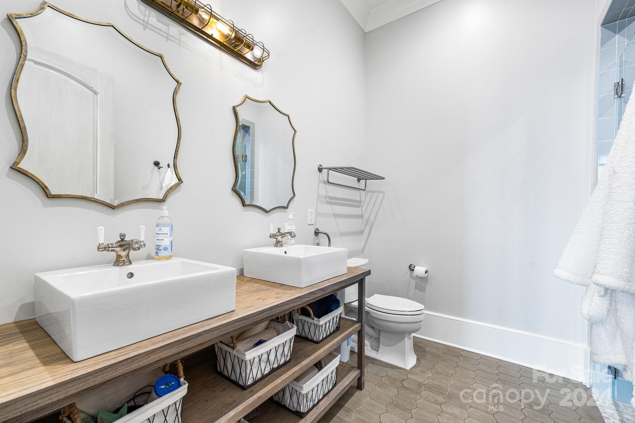 16700 Tinker Place Cornelius, NC 28031 - Photo 29 of 47 a bathroom with a sink and mirror with toilet