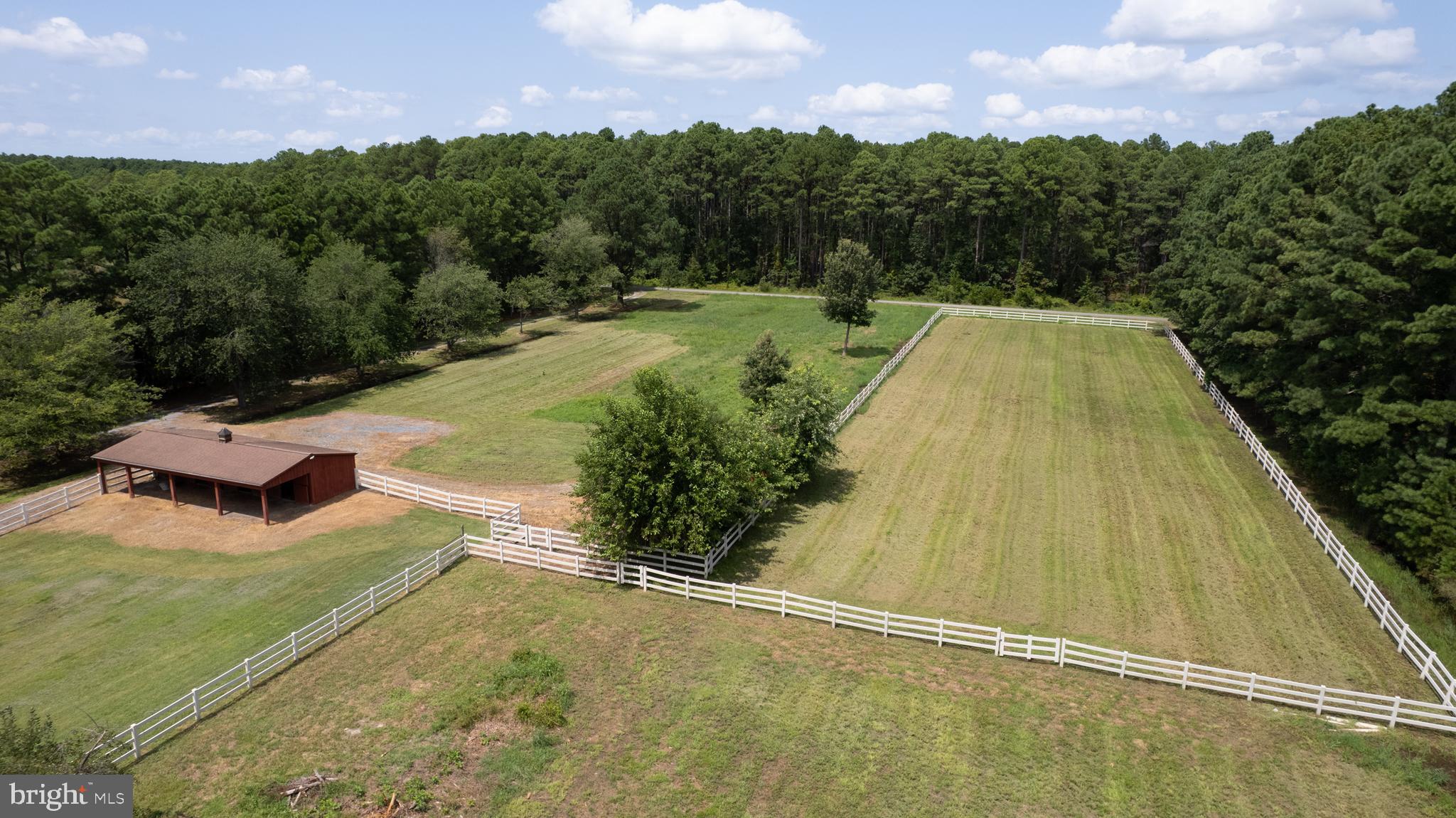 5816 Indian Quarter Road Cambridge, MD 21613 - Photo 13 of 45 an aerial view of a house with a yard and trees