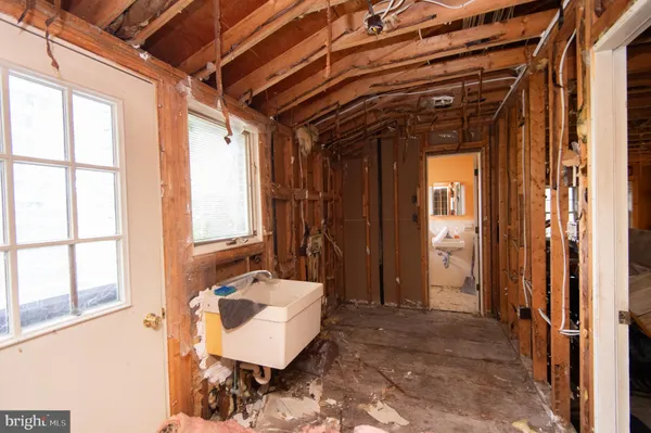 a view of a lake with a city