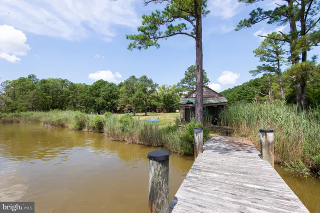 a view of a lake with a mountain