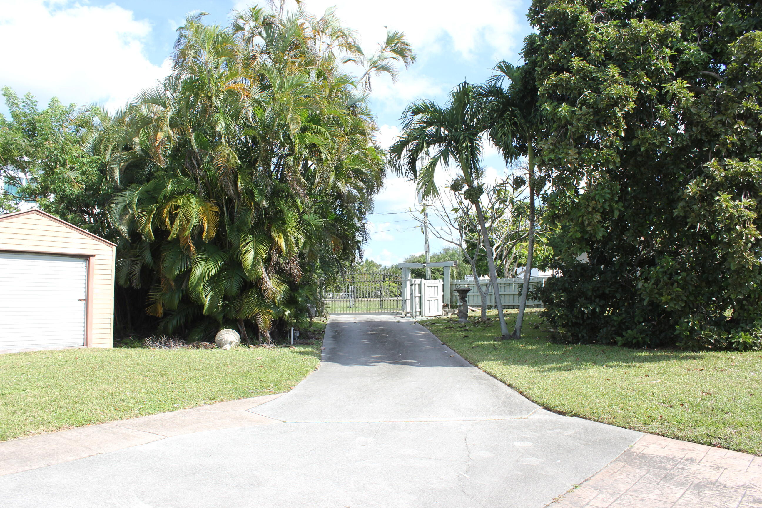 4981 Serafica Drive Lake Worth, FL 33461 - Photo 2 of 44 a view of a yard with plants and trees