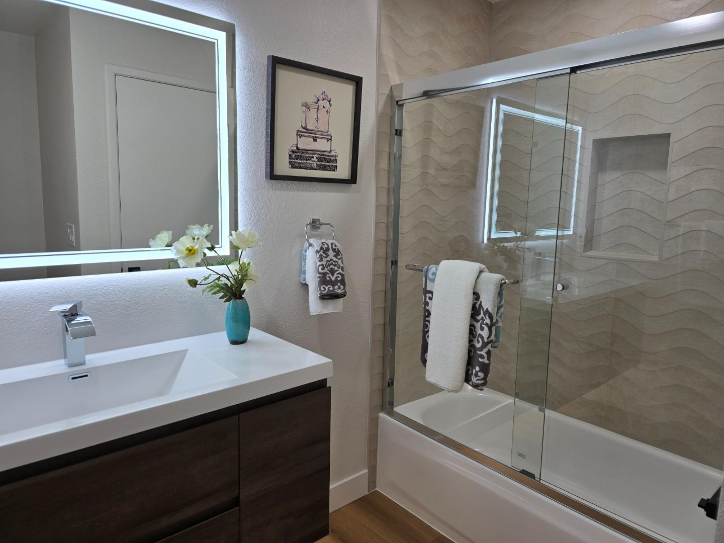 3575 Lehigh Drive, Unit 25 Santa Clara, CA 95051 - Photo 14 of 29 a bathroom with a sink a toilet and shower