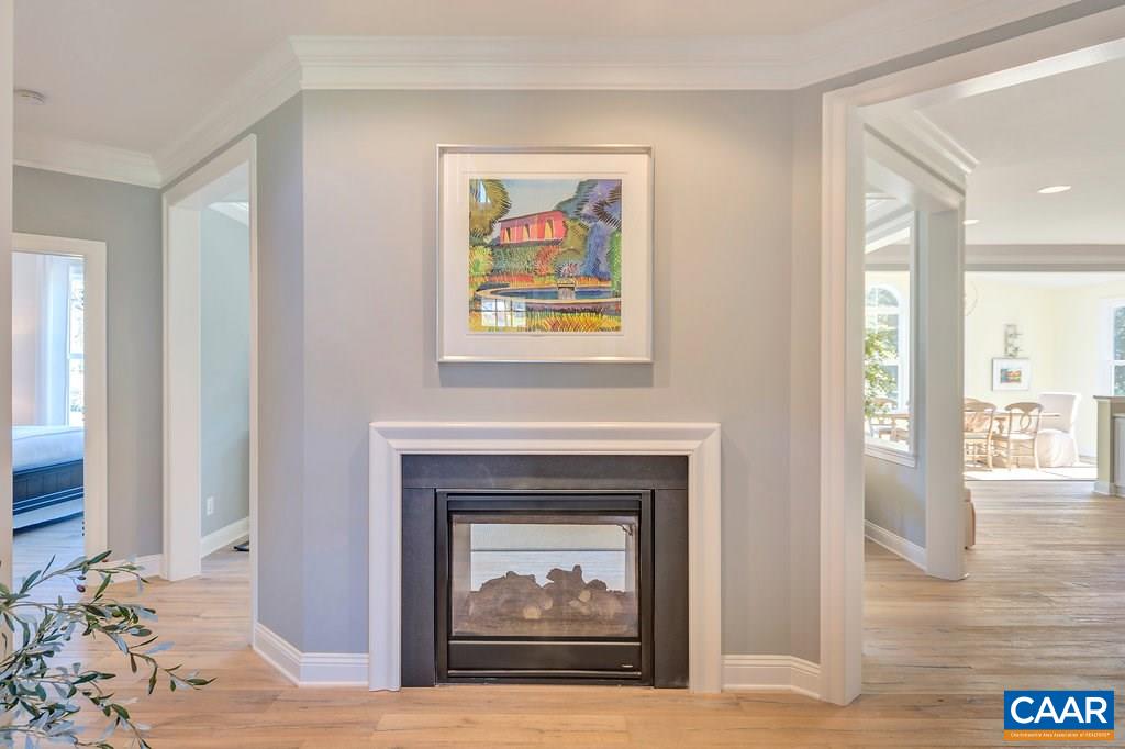 2134 Ridgetop Drive Charlottesville, VA 22903 - Photo 9 of 49 a living room with a fireplace and a painting on the wall