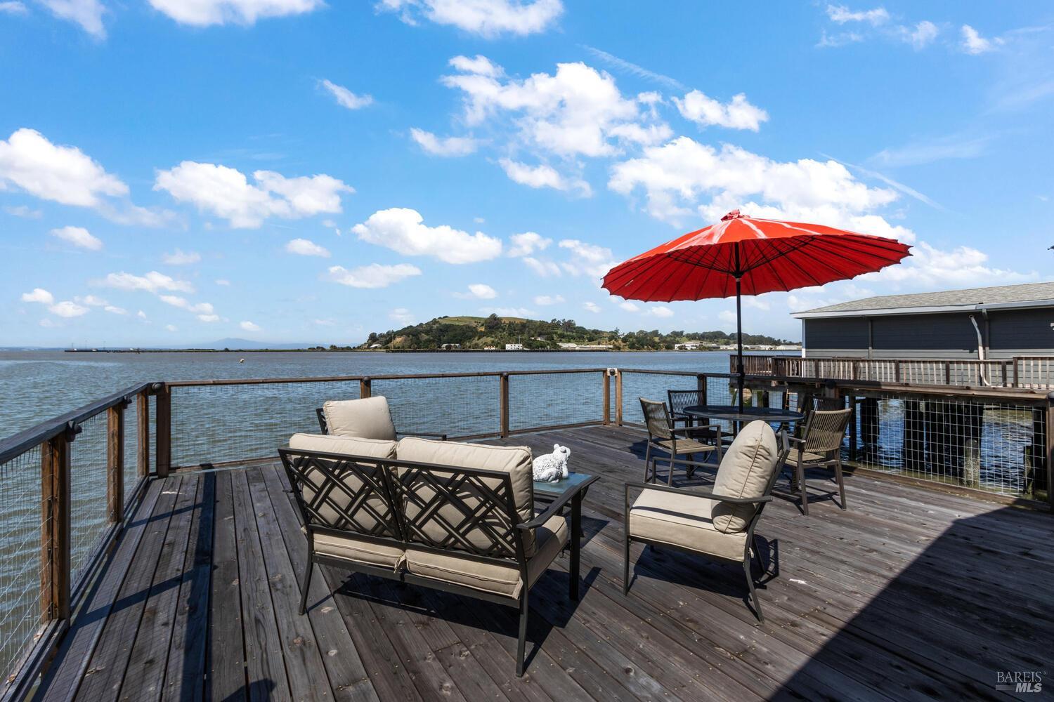 9 Sandy Beach Road Vallejo, CA 94590 - Photo 19 of 25 a view of a roof deck with couches
