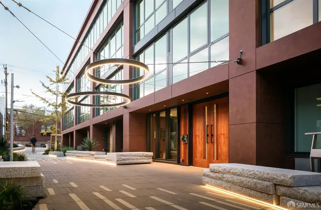 a view of a terrace with sitting area