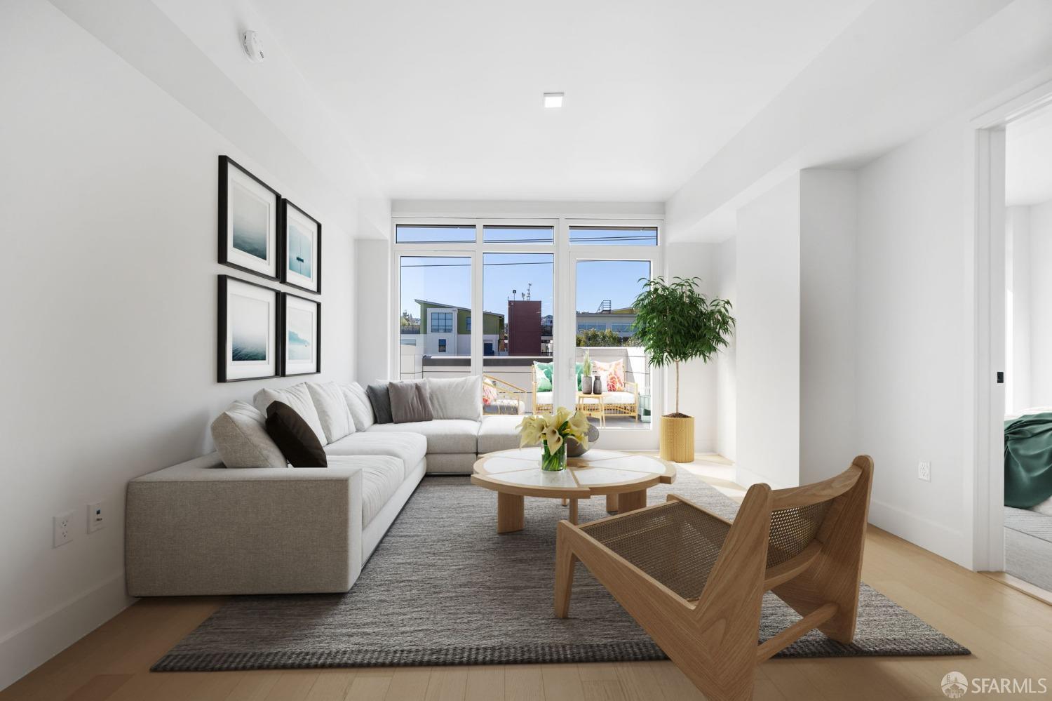 950 Tennessee Street, Unit 404 San Francisco, CA 94107 - Photo 8 of 80 a living room with furniture and a large window